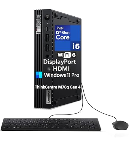 Amazon.com: Lenovo ThinkCentre M70q Gen 5 MFF Tiny 1L Mini